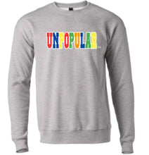 Load image into Gallery viewer, UNPOPULAR™ TASTE THE RAINBOW UNISEX FLEECE CREW
