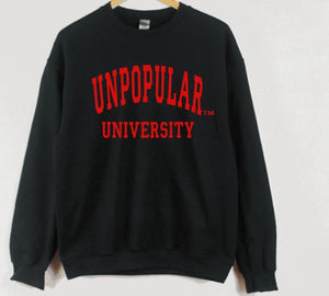 UNPOPULAR™ UNIVERSITY UNISEX FLEECE CREW