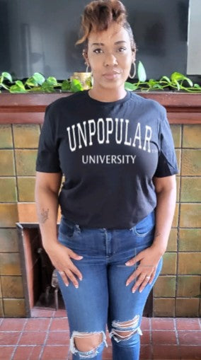 UNPOPULAR™ UNIVERSITY UNISEX TEE